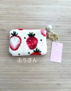 ラブラリーバイフェイラー ストロベリードット キー&カードポーチ 新品