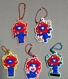 ミャクミャク ぷっくりラバマス ビスケット　ラバーマスコット　５個セット