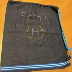 ナルミヤ柄　刺繍体操服袋