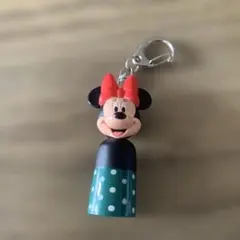 ミニーマウス★Disney★ドット★ライト。キーホルダー。レトロ