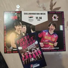 東京グレートベアーズ　アルバルク東京　コラボ　ハガキ