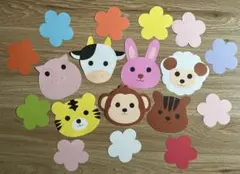 壁面　保育　動物とお花のサムネイル