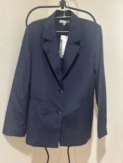 Moussy マウジー ジャケット　ピンストライプ　ネイビー　リネンのサムネイル