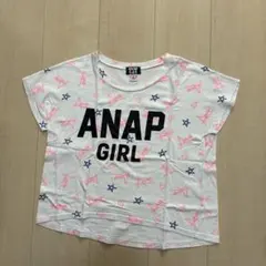 ANAP GIRL Tシャツ ホワイト スター柄 Sサイズのサムネイル