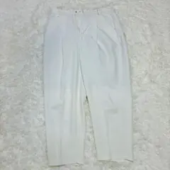 ⭐︎美品☆GUホワイト プリーツ入り ワイドパンツ　Mサイズ