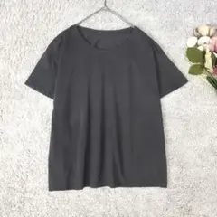 ユニクロ　エアリズムコットン　Tシャツのみ　ダークグレー　半袖　M プルオーバー