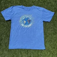 ALWAYA SAVE THE PLANET プリントTシャツ ブルー L US