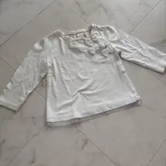 Zara BabyGirl ホワイトTシャツ 12/18ヶ月　86cm