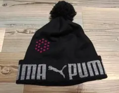 ★プーマ★PUMA GOLF 18ホールロゴ ボンボン ニット帽