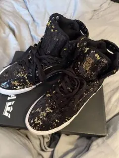 SUPRA スパンコール装飾 ハイカットスニーカー