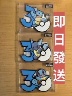 ゼニガメ カメール カメックス ポケモン30周年 中国限定マグネット 3点セット