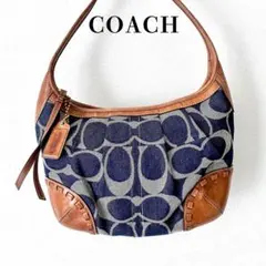 人気 COACH コーチ ホーボー ワンショルダー シグネチャー デニム y2k