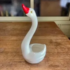 ヴィンテージ 陶器1950年スワンプランター小物入れCanada