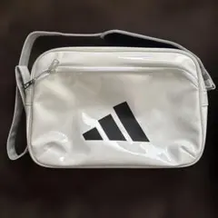 adidas エナメルバッグ BUZ85 ショルダーバッグ ホワイト 部活 通学