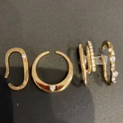 KAORU アトリエカオル シルバー フープピアス 両耳用トライバルs