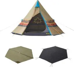 【未使用品】logos(ロゴス)　ナバホ　tepee300+フロアマット 未使用品】logos(ロゴス) ナバホ tepee300+フロアマット 未使用品