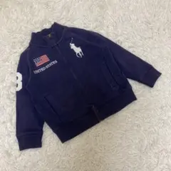 Polo by Ralph Lauren ジップアップトレーナー　紺色　110