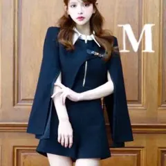 新品未開封　randy シアードッキングバックルツイードコンビネゾン　ランディM