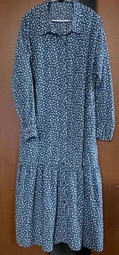 SUGAR SPOON 長袖前あきロングワンピース