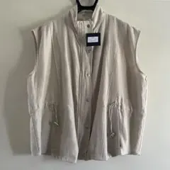 タグ付新品◆スタイルデリ◆フロントスナップベスト型ブルゾン／ナチュラルのサムネイル