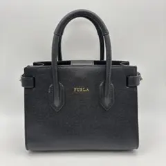 FURLA フルラ ハンドバッグ ブラック 黒 ショルダーストラップ無し