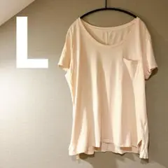 【美品】OLD NAVY ボーイフレンド Tシャツ [Lサイズ]ピンク