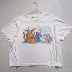 DisneyVintageウィニー・ザ・プー 半袖レディースTシャツSピグレット