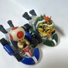 同梱100円　マリオカート ピノキオとクッパのミニカートフィギュアセット