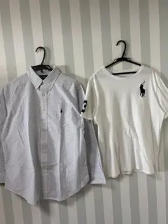 Ralph Lauren ラルフローレン　BDシャツ　Tシャツ　2枚セット