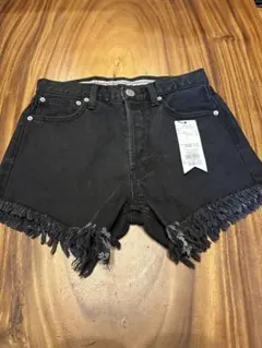 新品　未使用　jouetie ブラックデニムショートパンツのサムネイル