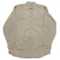 L.L.Bean エルエルビーン 長袖シャツ ベージュ ボタンダウン メンズ