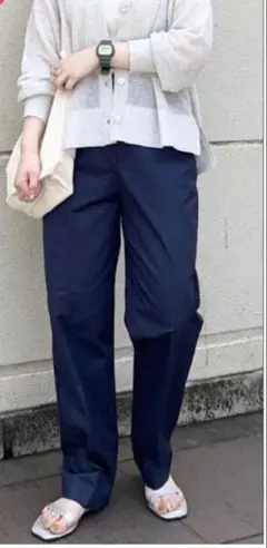 《コーエン》coen ツイルトラウザーパンツ　Mサイズ　ネイビー