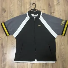 【激レア】90s-00s NIKE トラックジャケット ジャージ 刺繍ロゴ M