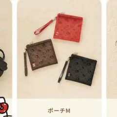 LOWRYS FARM HELLO KITTY DOTポーチ M 黒のサムネイル