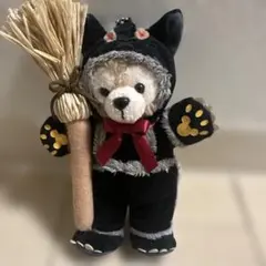 ダッフィー ぬいぐるみバッジ ハロウィン 黒猫