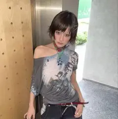Genayooa 2000s y2k Tシャツ