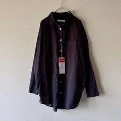 【新品】DoCLASSE 綿100% シアー長袖ブラウス　黒　7のサムネイル