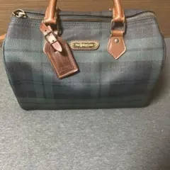 【極美品】Polo Ralph Lauren 90'sミニボストンバッグチェックのサムネイル
