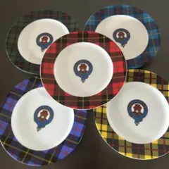 ミキハウス タータンチェック皿 5枚セット