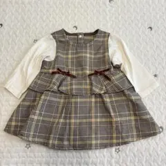 チェック ワンピース