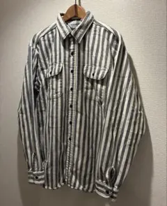 USA製 FIVE BROTHER ストライプ柄ネルシャツ XLファイブブラザー