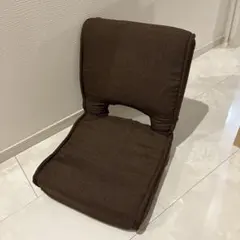 ZAISU ブラウン 折りたたみ 座椅子