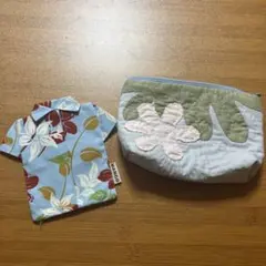 ハンドメイドハワイアンキルトポーチおまけ付き