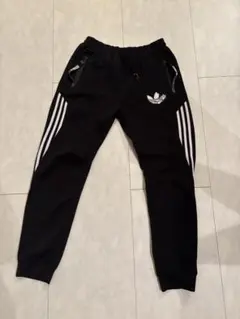 adidas ジャージパンツ L 黒 ストライプ