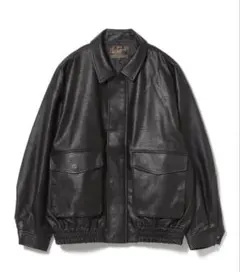 BEAMS HEART フェイクレザークラシックジャケット A2 フライト