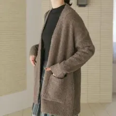 アーバーンリサーチドアーズ ブークレニットカーディガン モカ