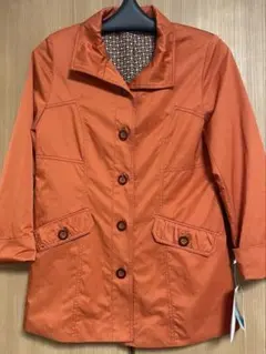新品未使用品タグ付き フローリッチ　ショートコート Mサイズ　オレンジ