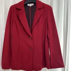 エンジ色ジャケット　Mサイズ