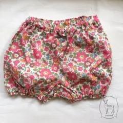かぼちゃパンツ Besty check&stripe限定色 90のみ　リバティのサムネイル