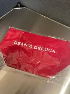 新品★DEAN&DELUCA ディーンアンドデルーカトートバッグレッドSサイズ